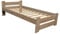 Best For Home - Massivholzbett | Futonbett | Naturholzbett bettgestell | Hochbett aus 100% Naturholz | kopfteil Bett | Bett mit lattenrost Und kopfteil |Seniorenbett | bettgestell (80x200 cm)