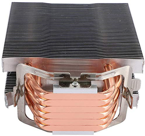 Qusedwey Fanless CPU Cooler 12Cm Fan 6 Copper Heatpipes Fanless Cooling Radiator for LGA 1150/1151/1155/1156/775