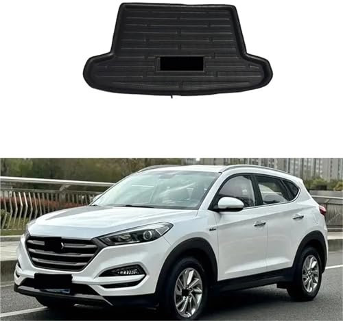 Alfombra Maletero para Hyundai para Tucson 2015-2025 Alfombrilla Impermeable Maletero Trasero Bandeja para Equipaje Revestimiento El Suelo Accesorios Cubierta Carga Coche Alfombrilla Maletero