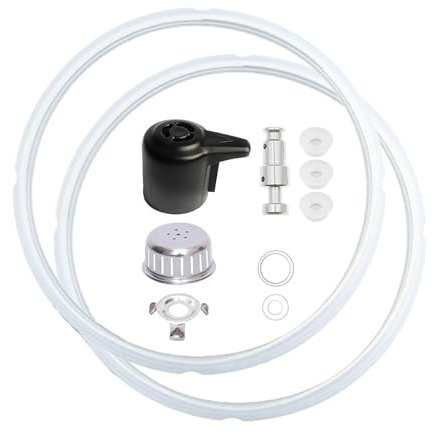 FackLOxc Las Piezas Repuesto Esenciales Olla A Presión Configuradas para Modelos 5QT Y 6QT Incluyen Tapas Silicona Y Protección contra Bloque