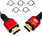 AJPARTS UK 8K HDMI 2.1 Cable, 48Gbps Ultra High-Speed, Supports 8K@60Hz & 4K@120Hz, Compatible with PS5, Xbox Series X, a-pple TV, and 8K/4K TVs (5 Pack)