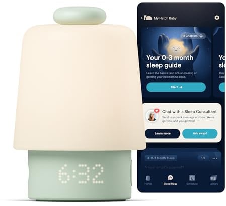 Hatch Baby Sound Machine & Night Light Routine Builder (Mint)
