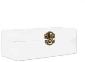 Holzbox mit Deckel Weiß – Aufbewahrungsbox aus Naturholz – Holzkiste zur Aufbewahrung & Dekoration – Weiße Holz-Kiste mit Deckel für Haushalt, Küche & Wohnzimmer – Deko Box aus Holz vielseitig nutzbar