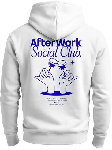 Neverless® Herren Sweatjacke Backprint Afterwork Party Zipjacke Zip-Hoodie Männer Grafik Design Fashion Streetstyle