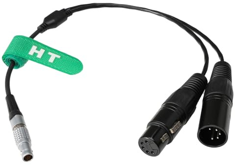 HangTon Cavo splitter DMX a 2 vie per console Aputure Storm 80c, Sidus One da 3 pin a 5 pin DMX512
