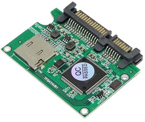 SylvaLexis TF Micro SD auf SATA Adapter Konverter 7+15P SATA Karte für 2,5 Zoll Festplattenersatz Schnelle Übertragung SDHC Speicherkarte