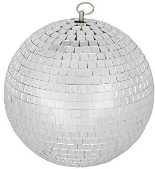 QTX Mirror Ball 15cm/6 Disco Ball for Home Party, DJ & Function Rooms | Also called a glitter ball – perfect for DJ setups, functions and celebrations of every kind