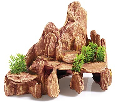 CLASSIC Arizona Rock Aquarium Ornament, Fish Tank Cave Decoration | Dimensions: 25.5 x 15.5 x 20cm (L x W x H) - suits small to medium aquariums and vivariums