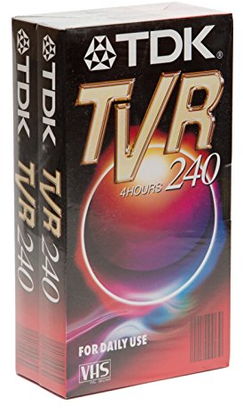 TDK TVR 240 4h VHS - Confezione doppia, confezione da 2
