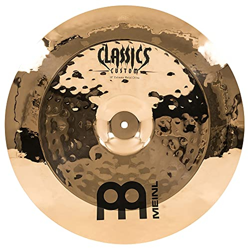 Meinl Cymbals Classics Custom Extreme Metal Plato China de 18 pulgadas (45,72cm) Platillos de Batería - Bronce B12, Acabado Brillante (CC18EMCH-B)