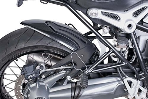 Puig 7023C Hinterradkotflügel Carbonoptik aus widerstandsfähigem ABS mit aerodynamischem und modernem Design für zusätzlichen Schutz und zur individuellen Gestaltung des Motorraddesigns