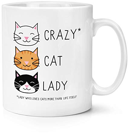 Crazy Cat Lady 283g Becher Tasse