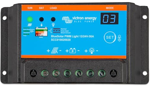 Victron Energy BlueSolar PWM-Light 12/24-Volt 30 amp Charge Controller
