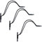 AMKA Helmhalter 3er Set Helm-Ablage Fahrradhelm Motorradhelm Wandhalter 056408B