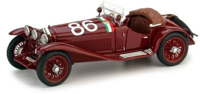 Brumm MODELLINO in Scala Compatibile con Alfa Romeo 1750 GS N.86 2nd Mille MIGLIA 1931 Campari-MARINONI 1:43 BM0389B
