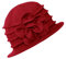 Urban GoCo Damen Vintage Bucket Hut Wintermütze Beret (#2 Rot)