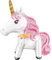 Amscan 3688701 - Multi-Ballon Magical Unicorn, circa 55 x 63 cm, Einhorn, Folienballon, Heliumballon, Geburtstag