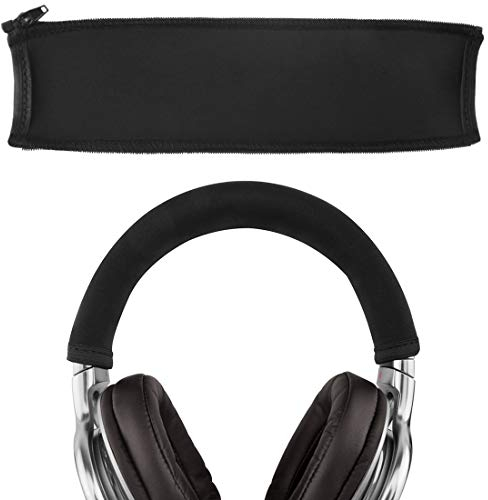 Geekria Flex Fabric Headband Cover Compatible with Sony MDR-1ADAC/ 1ABT/ 1AM2/ 1R/ 1RNC/ 1RBT/ 1A Headphones, Replacement Repair Part, Easy DIY Installation (Black)
