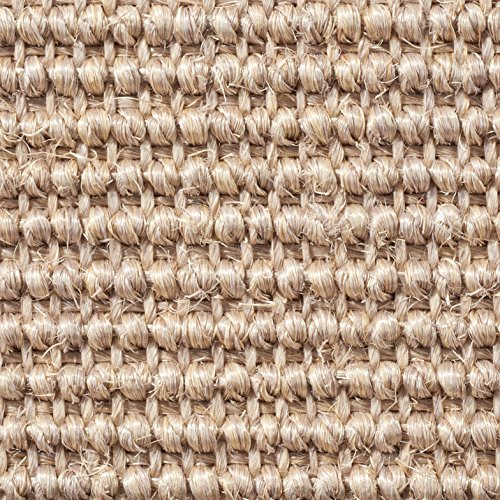 Teppichboden Auslegware | Sisal Naturfaser Schlinge | 400 cm Breite | natur | Meterware, verschiedene Größen | Größe: 13 x 4m