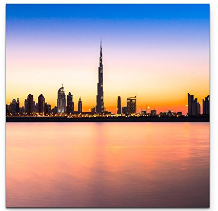 Leinwandbilder | Bilder Leinwand 60x60cm Burj Khalifa in der Sonne