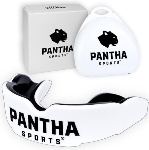 Pantha Sports® Mundschutz - für ideale Atmung & Anpassbarkeit | Zahnschutz für Boxen, MMA, Kickboxen, Muay Thai, Kampfsport & Hockey | Mit Transportbox…