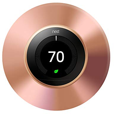 Nest Thermostat Wall Plate, 6 Inch, Copper Cover Plate, Fits Generation 1 and 2 Nests