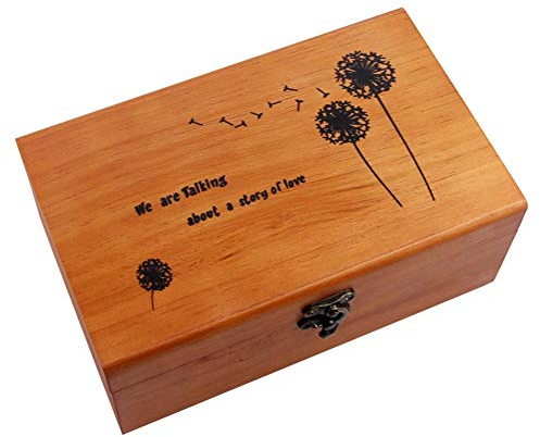 Chifans Holz-Nähkästchen, elegant, Retro-Stil, Holz-Nähkorb, tragbar, ideal als Geschenk für Nähliebhaber