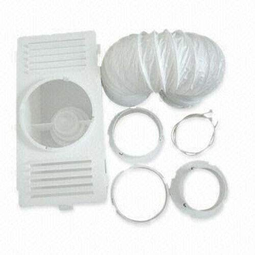 UTP Universal Tumble Dryer Condenser Air Vent Kit - White Indoor Box, Extra Long Hose Pipe and Adapter Ring