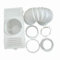 UTP Universal Tumble Dryer Condenser Air Vent Kit - White Indoor Box, Extra Long Hose Pipe and Adapter Ring