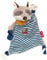 SIGIKID 39195 Schnuffeltuch Waschbär Kuscheltuch Mädchen und Jungen Babyspielzeug empfohlen ab Geburt blau/grau, STK