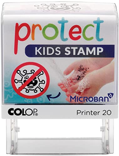 Colop - Handwasch-Stempel - Stempel für das richtige Händewaschen, 155227 190 x 120 mm, Weiß