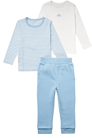Stellou & friends Baby und Kleinkind Langarmshirt 2er Set, Hochwertige Baby-Kleidung T-Shirt Set aus 100% Bio Baumwolle, Perfekt für Herbst & Winter, Oeko-TEX 100 Zertifiziert, Unisex