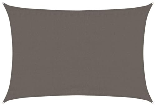 vidaXL Sonnensegel Sonnenschutz Windschutz Sonnendach UV Schutz Sonnenschutzsegel Schattenspender Garten Terrasse Balkon 160g/m² Anthrazit 3,5x4,5m HDPE