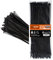 Hizon 100 Pack of Black Cable Ties, 300mm x 3.6mm, 12 Premium Tie Wraps, Nylon Zip Ties, Perfect for Home, Office, Garage and Workshop