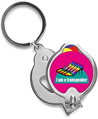 I Am A Bisexual LGBT Rainbow Nail Clippers Sharp Fingernail Stainless Steel Cutter