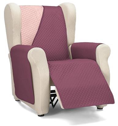 Martina Home Sofaüberwurf gepolstert, Aubergine/Lachs, 1-Sitzer/Entspannung, Diamond