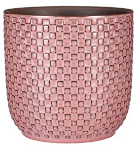 MICA Decorations Daan Blumentopf - H17,5 x Ø19,5 cm - Hellrosa