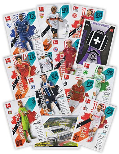 Match Attax Fußball Bundesliga 2021/2022 - Starter 40'er Karten-Set FCB BVB u.a.