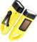 GeeRic 2-Pack Hand Crank Solar Powered Flashlight, Emergency Rechargeable LED Torch for Outdoor Sports, Quick Snap Carabiner Dynamo Flashlight - Yellow