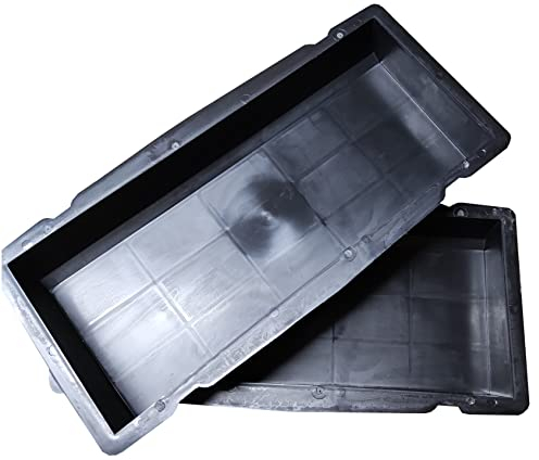 FHONYX 2 Stück Gießform Pflasterform Schablone für Beton 50x20x6cm, Einfassung, Palisade, Bordsteinkante, Gartendekoration, Bodenbelag Platten, schalungsformen, DIY, Gehweg, Pflastersteine, Gießen