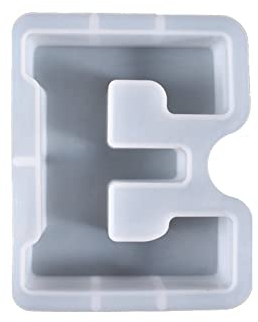 LICHENGTAI Molde de Silicona Con Alfabeto Grande, Reutilizable Para Manualidades y Resina