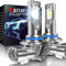 KATUR Ampoule HIR2 LED, 16000LM HIR2 Phares Avant De Voitures, 6000K Blanc 500% Lumineuses 9012 LED Voiture Anti Erreur Canbus, Plug and Play 1:1 Remplace Lampes Halogènes Et Xénon, 2 Pièces