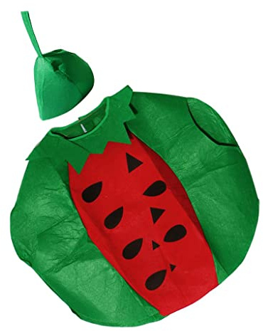 Fenteer Erwachsene Obst/Frucht Kostüm mit Hut, Größe: 74 x 89cm, Wassermelone