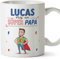 MUGFFINS Tazas Personalizadas para PADRE/PAPÁ - En Español - ¡Eres Súper! - 11 oz / 330 ml - Regalo personalizable original y divertido