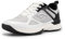 FitVille Extra Weit Tennisschuhe Herren Badminton Schuhe rutschfest Hallenschuhe Bequeme Sportschuhe Atmungsaktive Fitnessschuhe Sneakers für Breite Füße,Weiß mit Schwarz,41 EU,X-Weit
