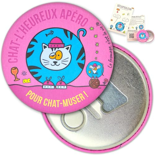 Décapsuleur magnétique réfrigérateur ouvre bouteille bière aimanté pour frigo chat humour