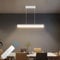 Klighten LED Pendelleuchte, Esstisch, 60/20 W, dimmbar, 3000 K-6000 K, mit Fernbedienung, moderne Hängeleuchte, lineare Deckenleuchte, Höhe 150 cm, verstellbar, für Küche, Wohnzimmer, Weiß
