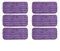 FACAIIO Lot de 4/6 serpillères réutilisables compatibles avec Pour Swiffer Wet Jet, recharges de serpillère en microfibre pour le nettoyage du sol, nettoyeur de plancher en bois dur (lot de 6)