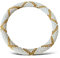 Yvelise Bracelet femme Népalais en perles - Fait main au Népal - Authentique - Blanc Or