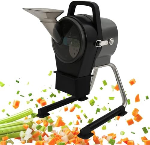 3 in 1 Vegetable Fruit Slicer, Adjustable 1-5mm Blades Fruit Chopper, Food Cutter for Potatoes Onion, 110.23lbs/30min Potato Slap Chop, for Restaurants & Home Kitchen,220V